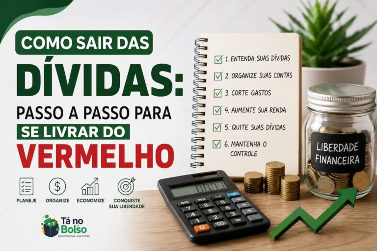 Como sair das dívidas: passo a passo para se livrar do vermelho